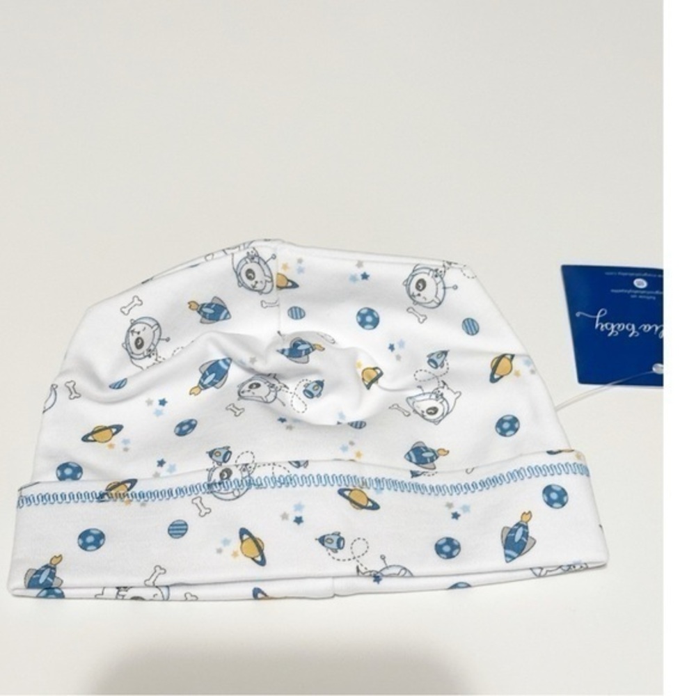 Magnolia baby Pima cotton instant baby hat. NASA NWT